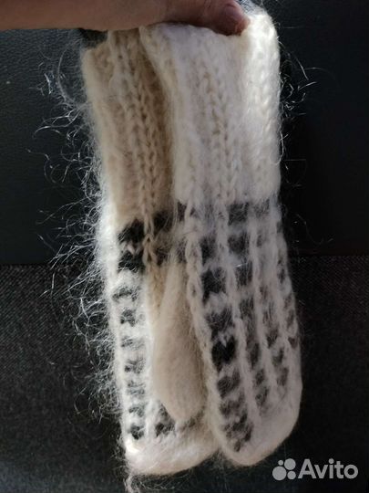 Варежки пуховые новые