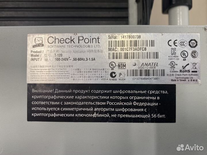 Check point t-120 4 порта