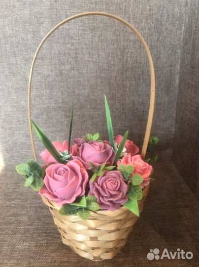 Букет из мыльных цветов