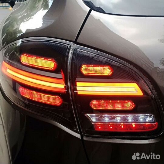 Фонари задние Black Porsche Cayenne 958 LED