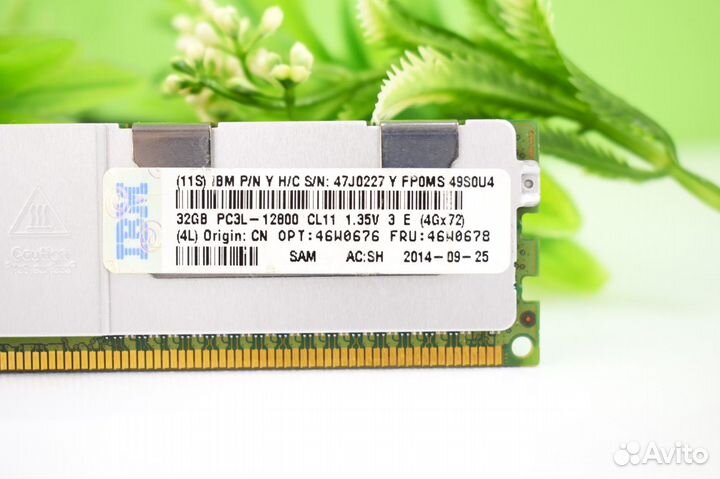 Память 32GB DDR3 L ECC REG samsung (1600 MHz) 4Rx4