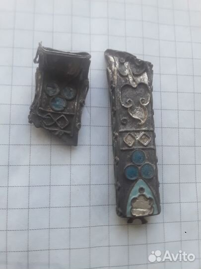 Игольница царская серебро эмали скань