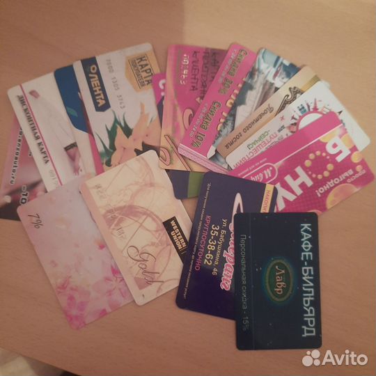 Пластиковые карты для коллекции