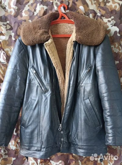 Куртка кожаная,полярная,лётчика В В С.С С С Р.Б/У