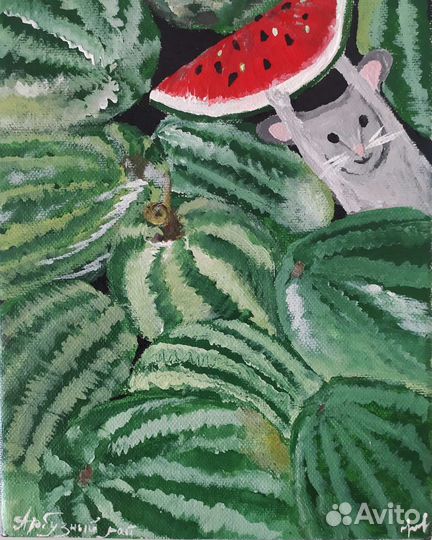 Картина акрилом на холсте