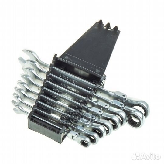 Набор ключей комбинированных 8пр. трещоточные