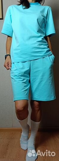 Комплект шорты и футболка хлопок 44-48