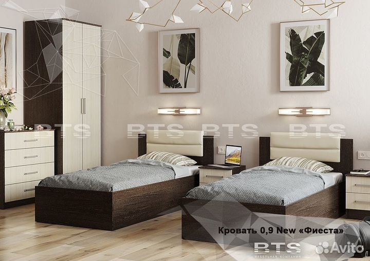 Кровать подростковая Фиеста new 0,9