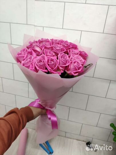 Роза букет пионы цветы