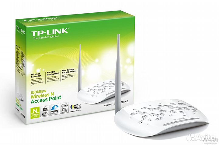Точка доступа TP-Link TL-wa701nd 802.11b/g 150Mbps