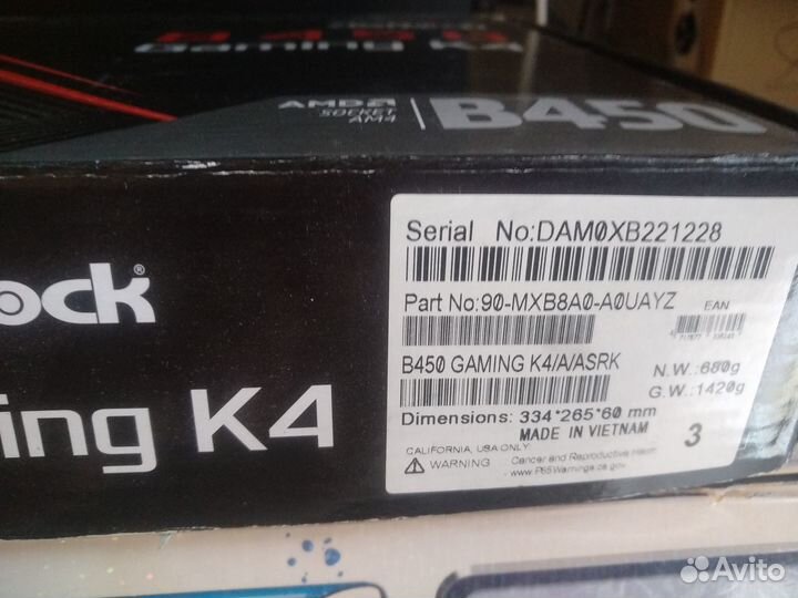 Asrock fatal1ty b450 gaming k4