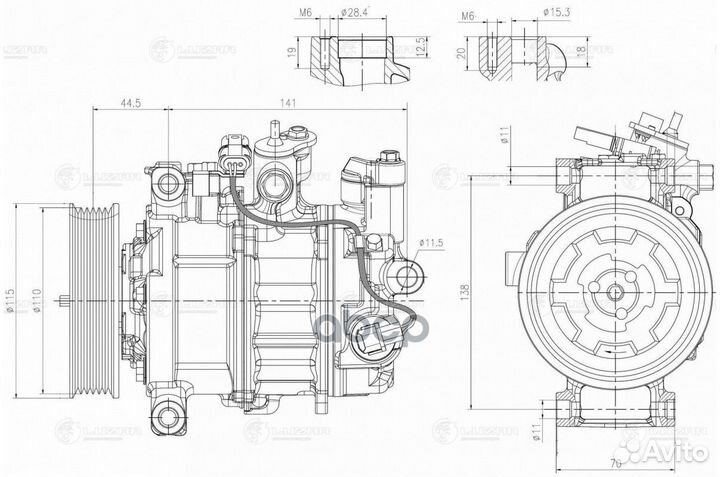 Компрессор кондиционера BMW 3 (F30) (11) /1 (F2