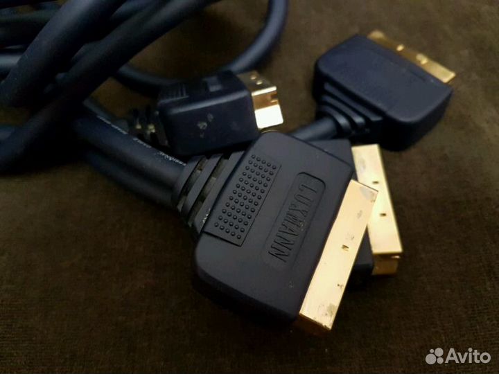 Кабель Luxmann scart-scart 3м