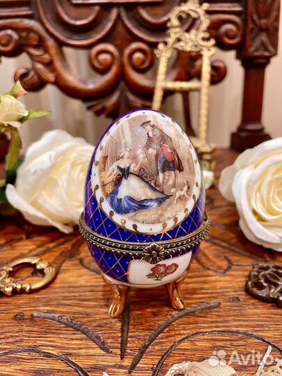 Декоративная фарфоровая шкатулка Limoges