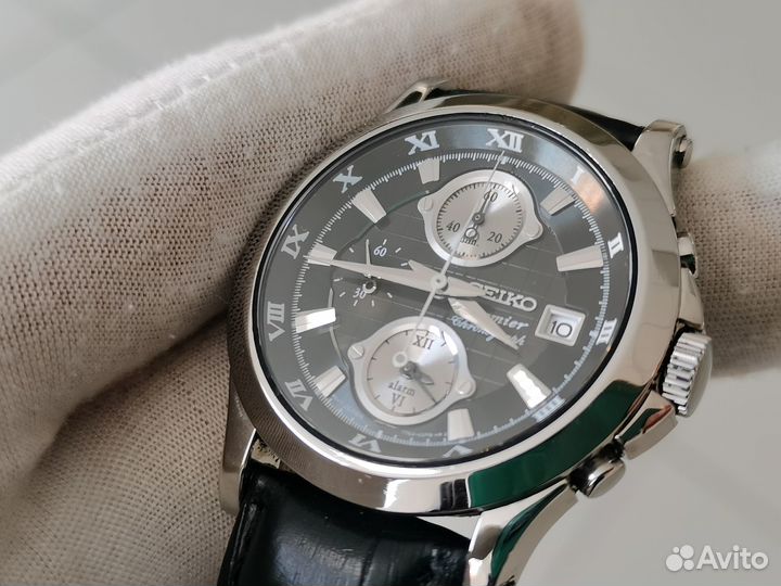 Часы Seiko Premier Chronograph 7T62-0FF0 оригинал