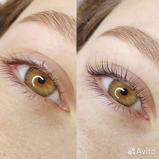 Ламинирование ресниц и бровей Стрейчинг ресниц