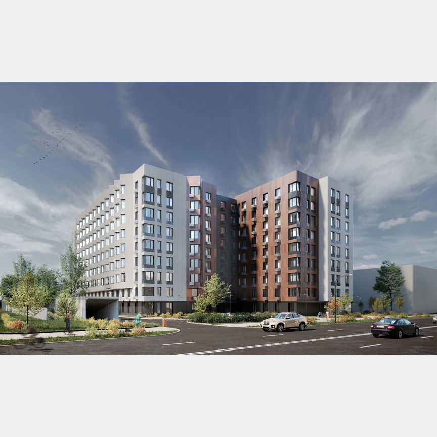 1-к. апартаменты, 42 м², 7/9 эт.