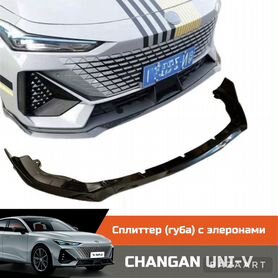 Сплиттер (губа) changan UNI-V с элеронами