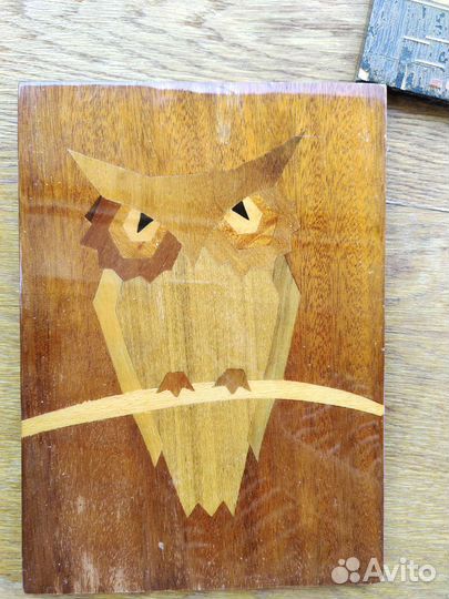 Панно на дереве Сова