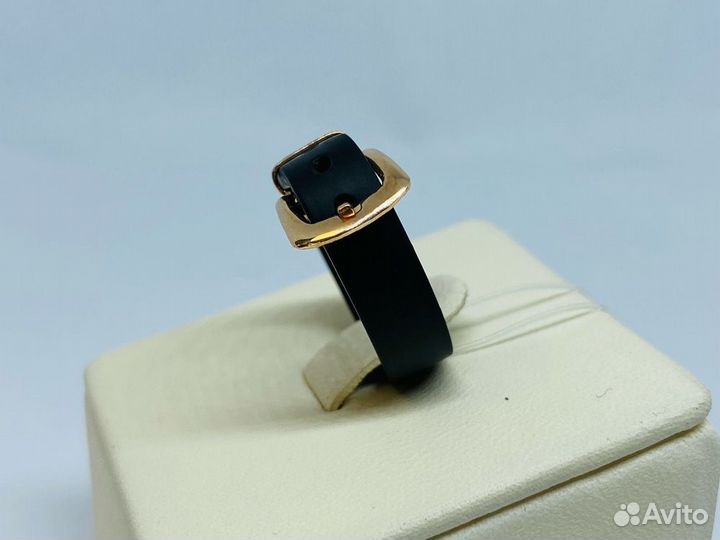 Золотое кольцо Каучук 585* (центр)