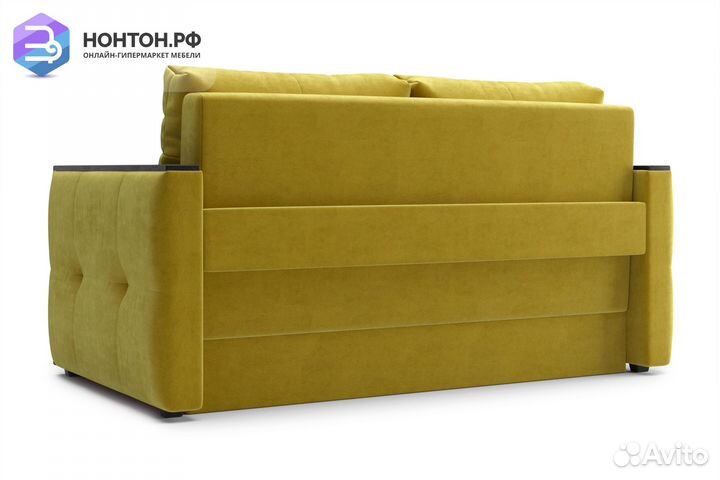 Диван еврокнижка Инсайд горчичный