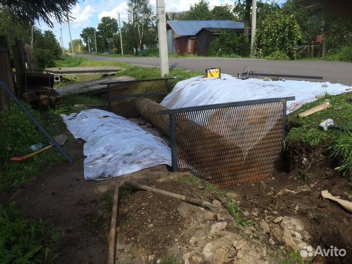 Заезд на участок парковка фундамент под ключ