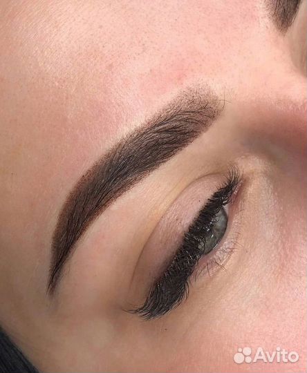 Перманентный макияж бровей губ и век татуаж