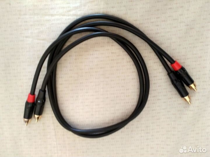 Межблочный аудиофильский кабель 2rca/2rca.Новый