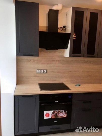 Кухня серая модульная новая