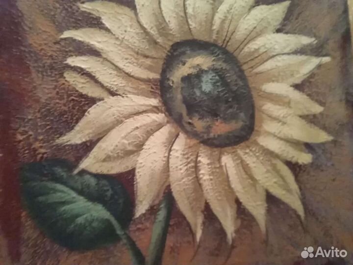 Картина Подсолнух (акварель)