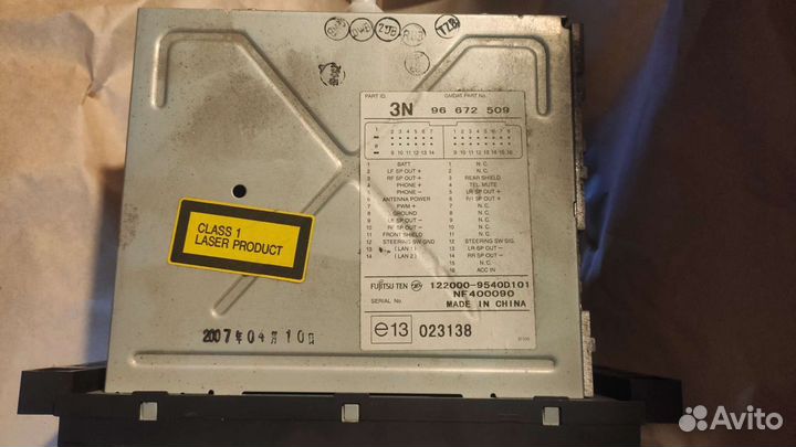 Штатная магнитола Шевроле каптива