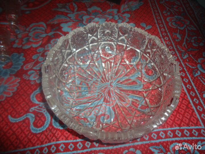 Салатники и стопки СССР хрустальные