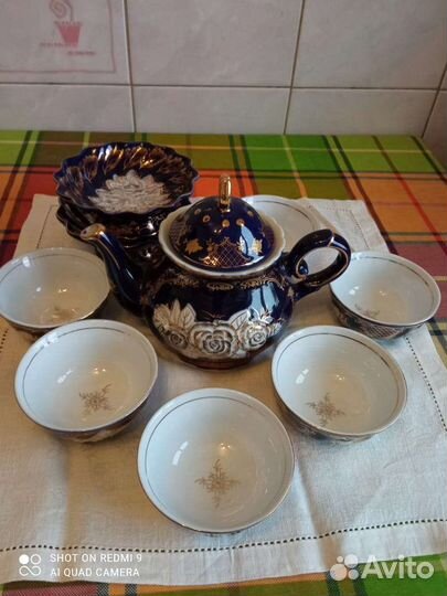 Сервиз чайный original cobalt hand made