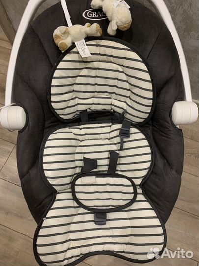 Детские электронные качели шезлонг