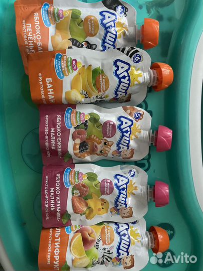 Детское фруктовое пюре