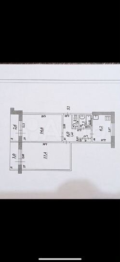 2-к. квартира, 48 м², 3/5 эт.