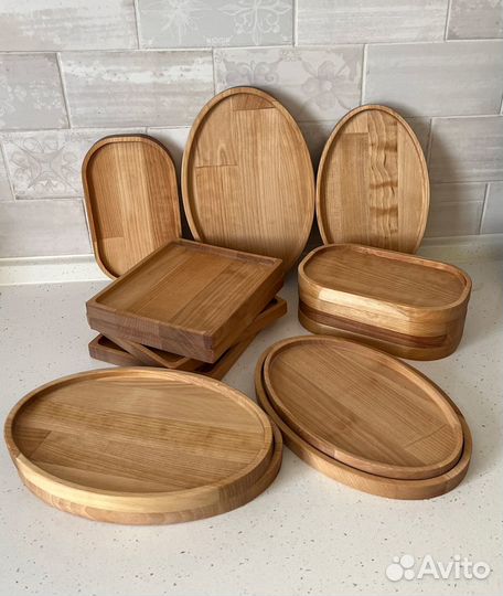 Подносы деревянные