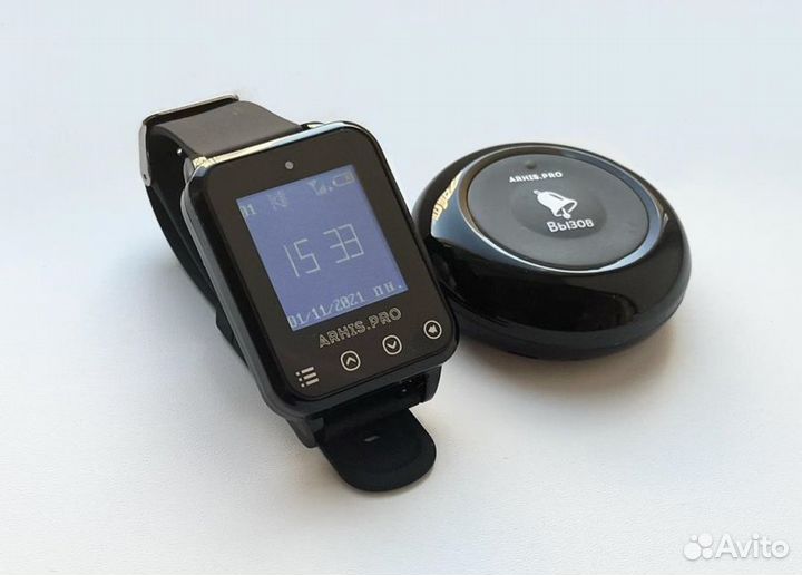 Кнопка вызова персонала и часы официанта Элит