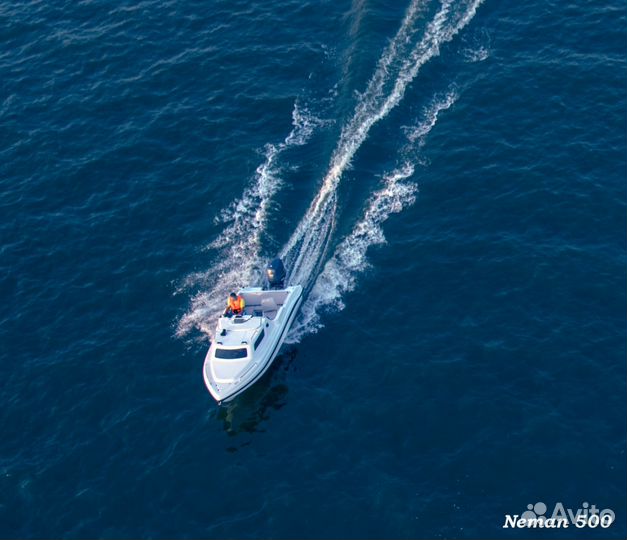Новый катер с каютой Неман 500 от производителя