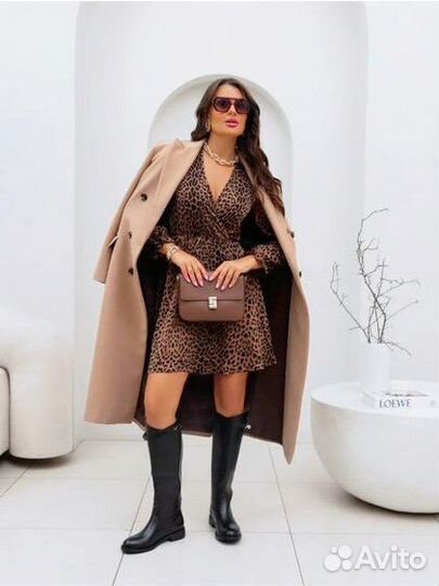 Платье леопардовое новое