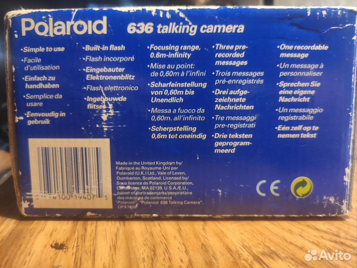 Polaroid 636 talking camera