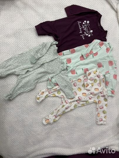 Одежда для новорожденных пакетом 50-62