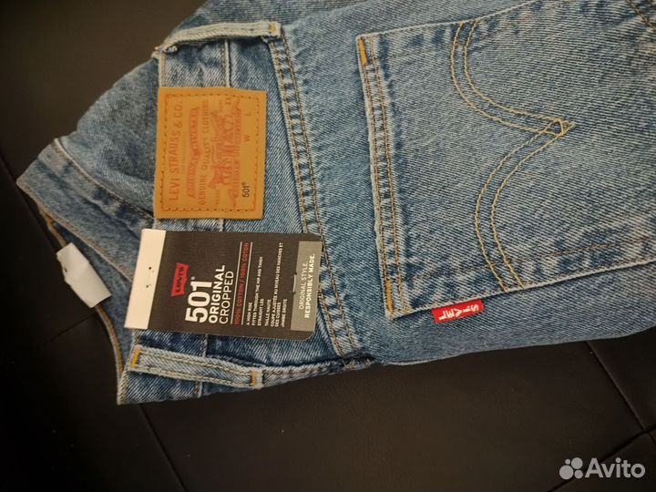 Джинсы женские levis 501 original cropped