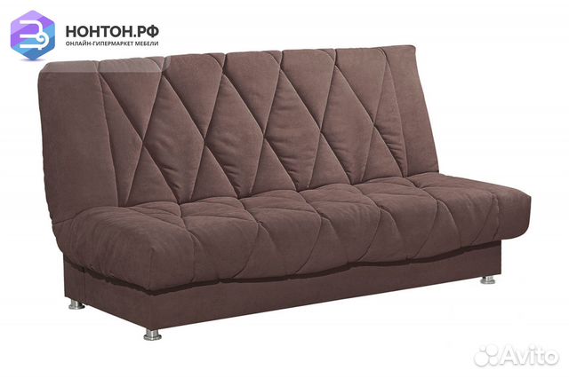 Диван книжка Сити-1 коричневый