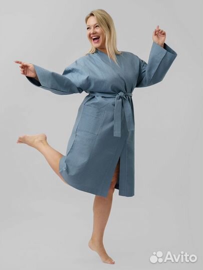 Халат банный вафельный Артикул 1446 - 1443