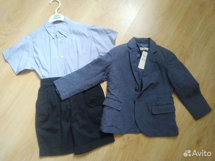 Костюм шорты рубашка пиджак