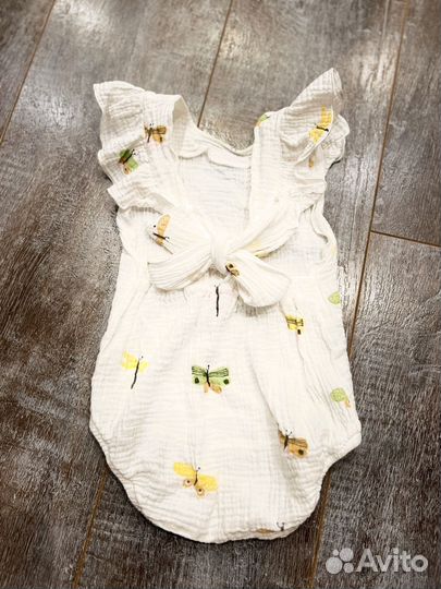 Боди муслиновое для девочки 68