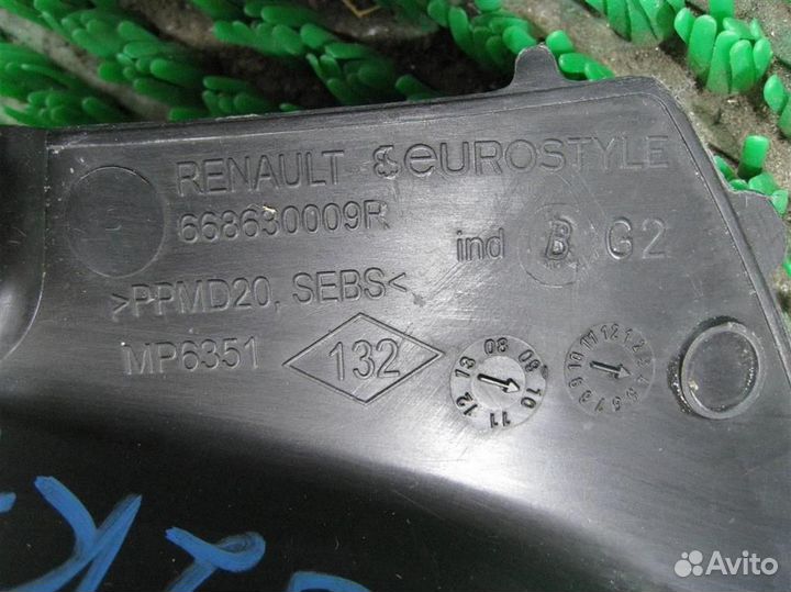 Уголок решётки стеклоочистителей левый Renault Sc