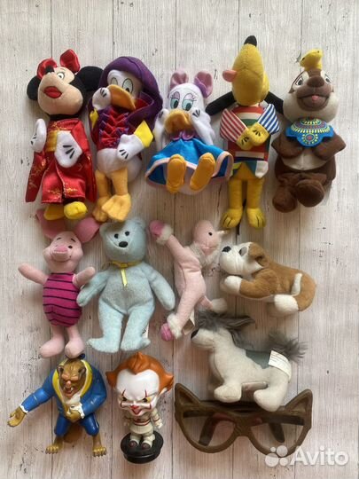 Игрушки из Макдональдс 90-х мягкие Disney