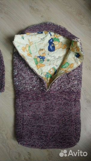 Конверт в коляску зимний ручная работа